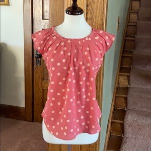 NWT LC Lauren Conrad Polka Dot Top